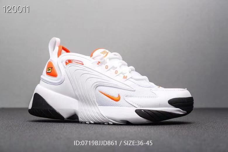 New Nike M2K Tekno White Orange Shoes - Click Image to Close